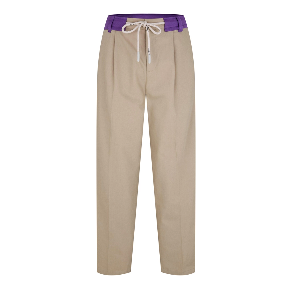 Palm Angels Track Belt Pants - Beige/Purple